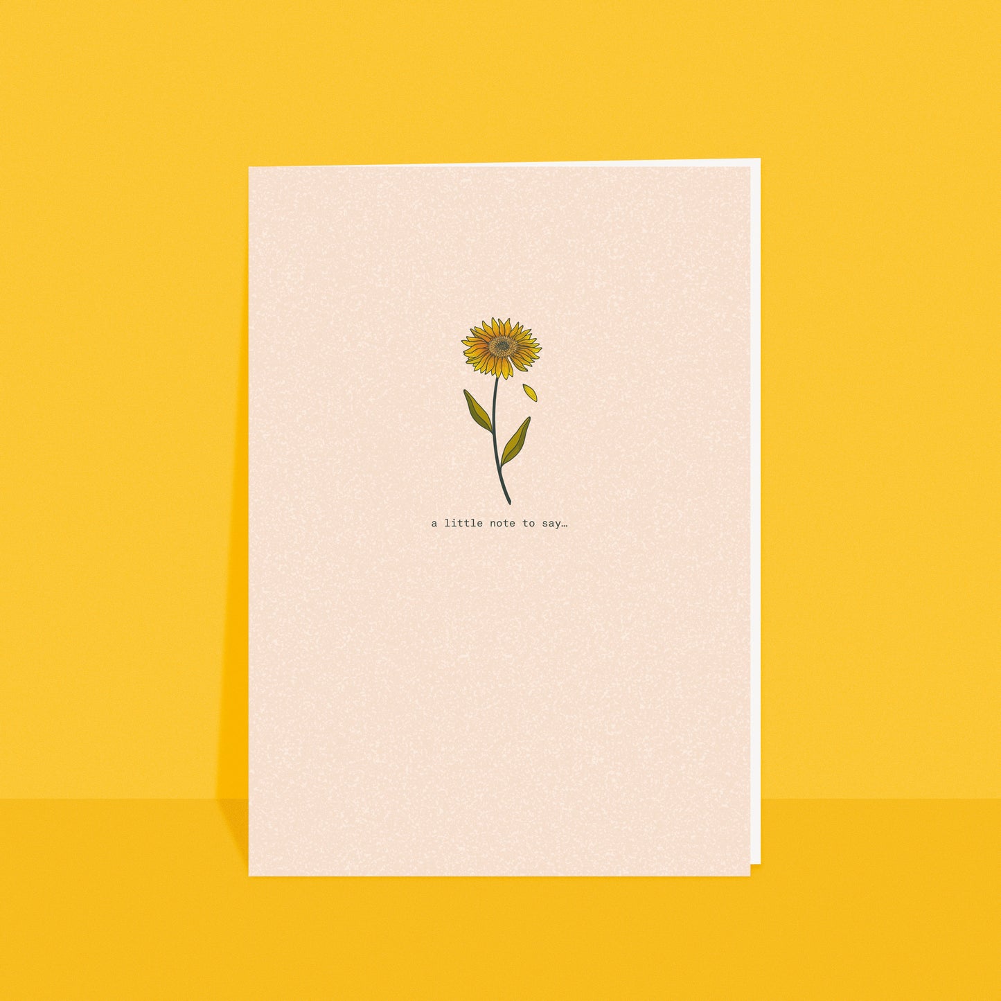 A note to say… Sunflower Card