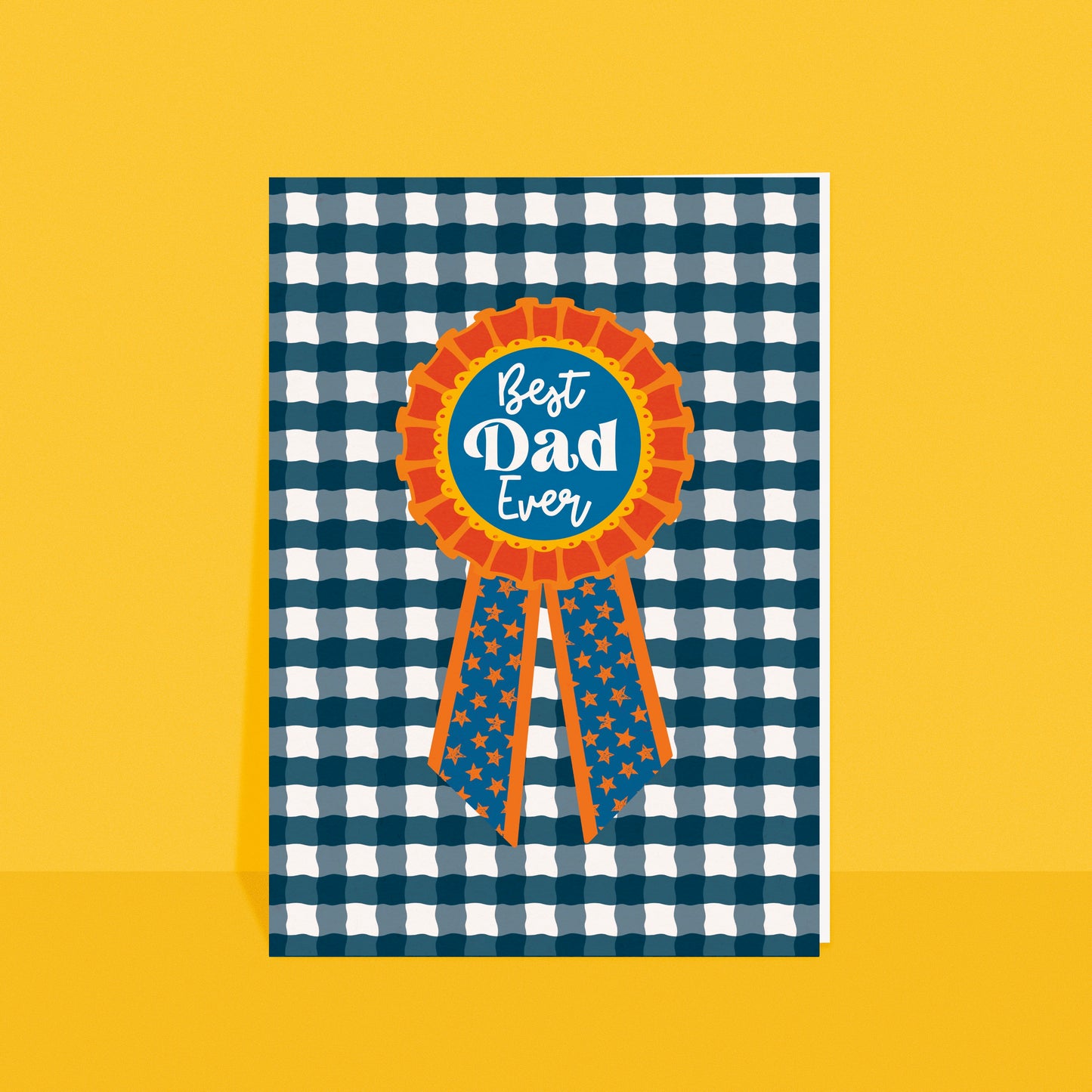 Best Dad Ever Rosette Card