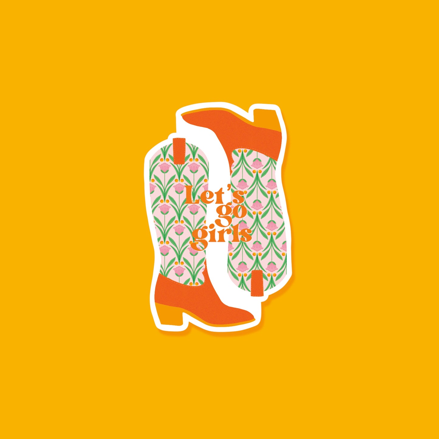 Let’s go girls sticker