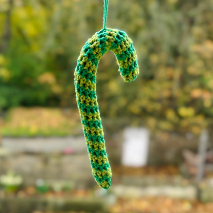Crochet Candy Cane Decoration
