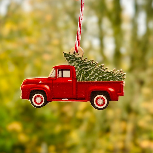 🛻 F100 Pickup Truck with Christmas Tree Decoration