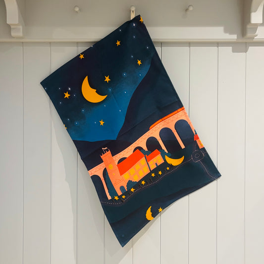 Slaithwaite Moonraking Tea Towel