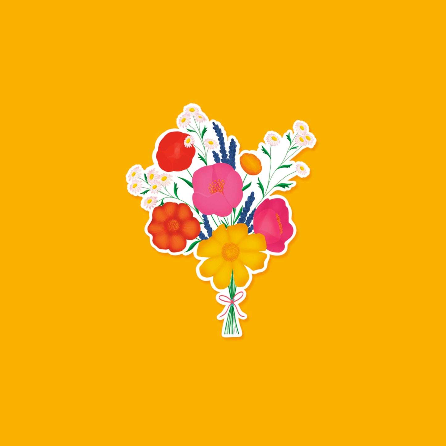 Rainbow bouquet Sticker