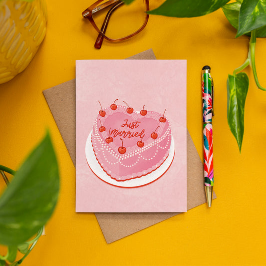 Just Married Wedding Card