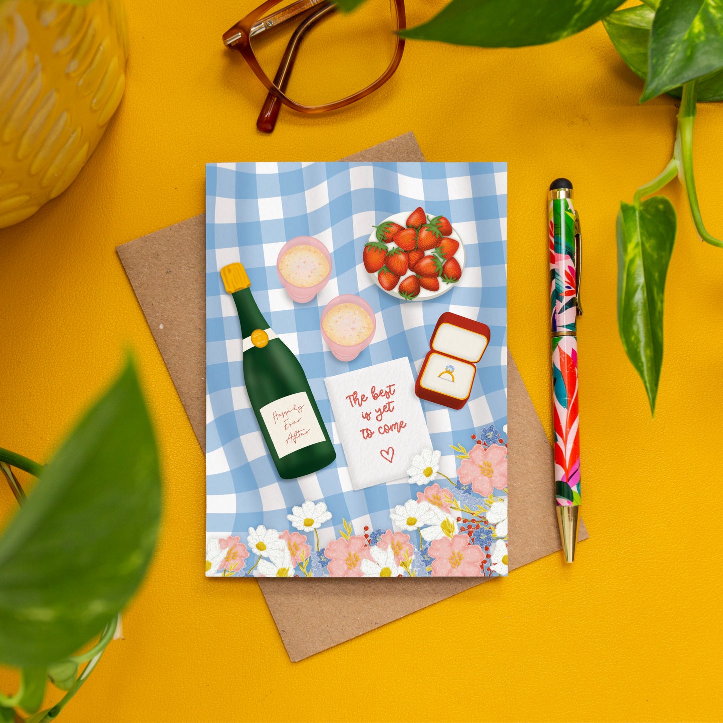 Picnic Engagement Card