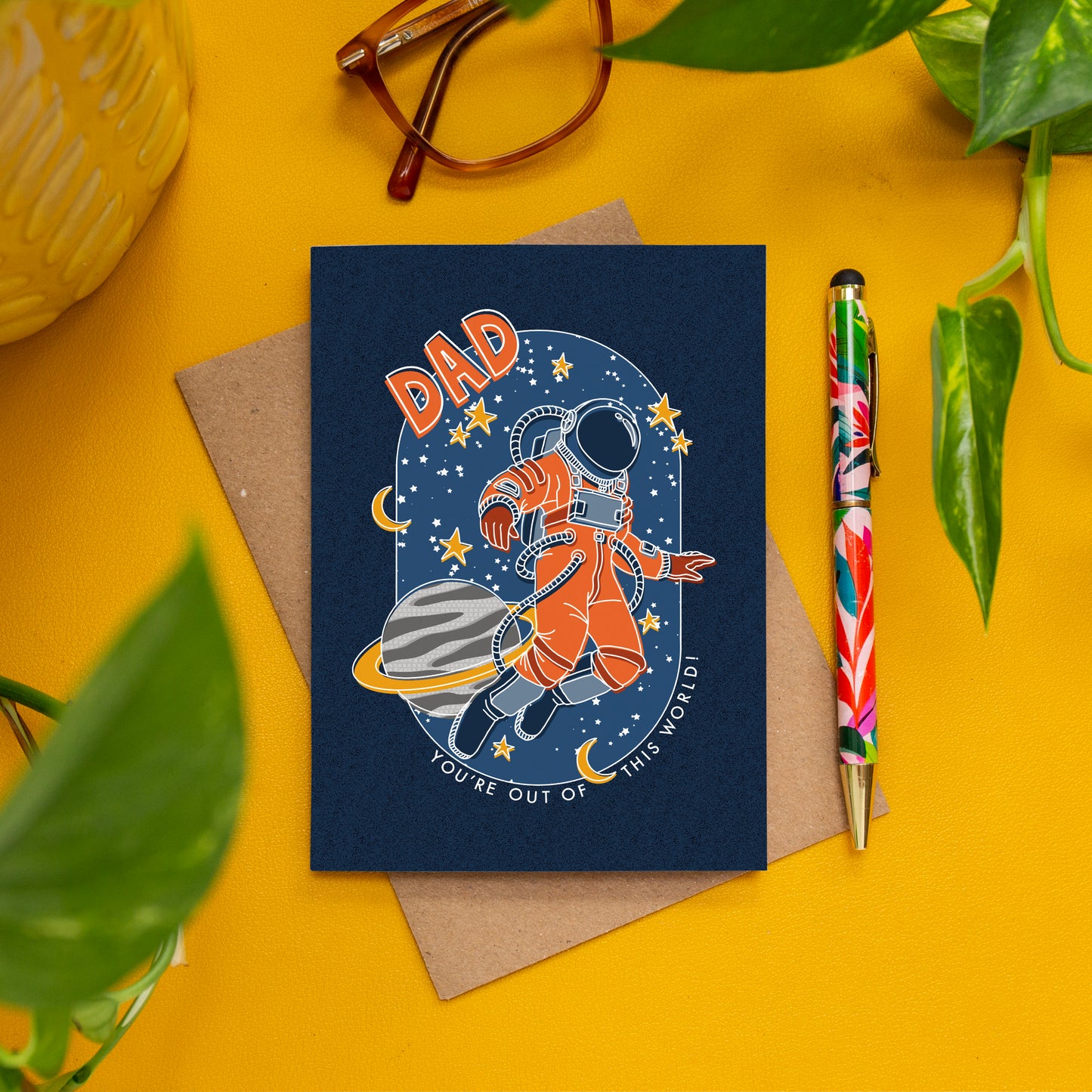 Dad Out of this World Card