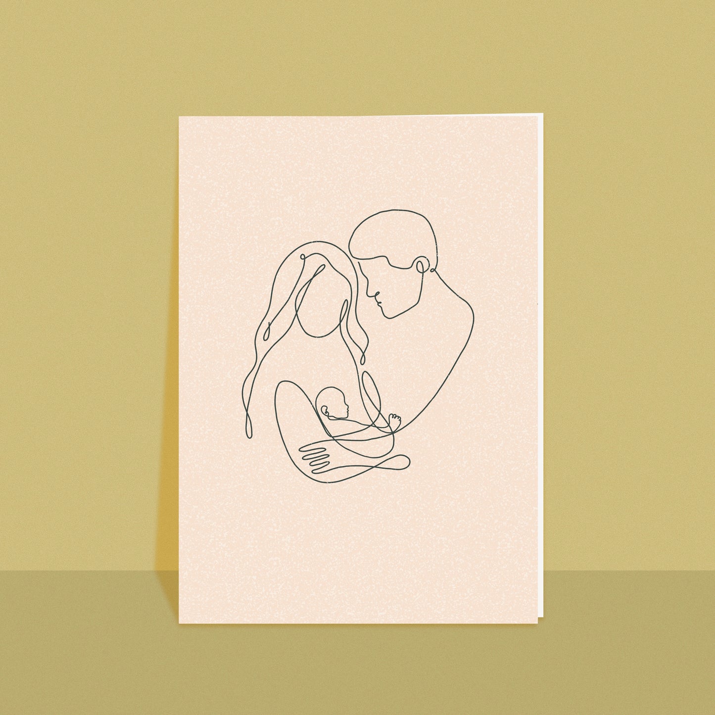 Minimal New Parents Card