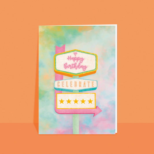 Birthday Motel A6 Card