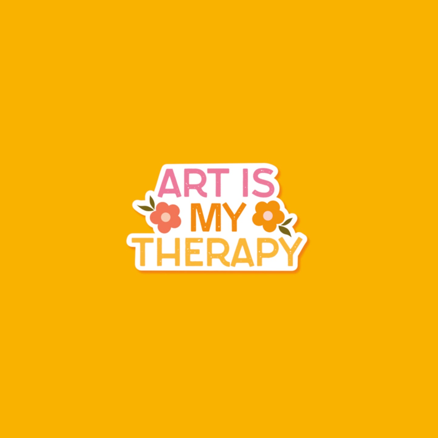 Art is my therapy Sticker