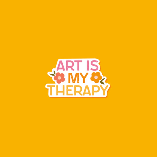 Art is my therapy Sticker