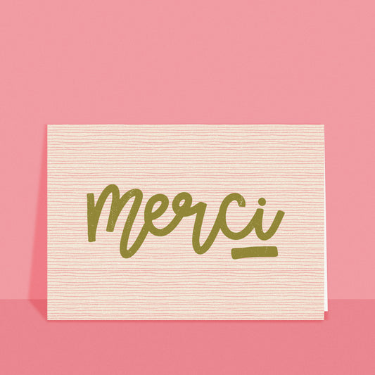 Merci A6 Card