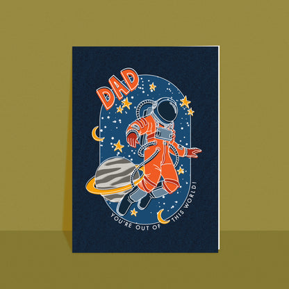 Dad Out of this World Card
