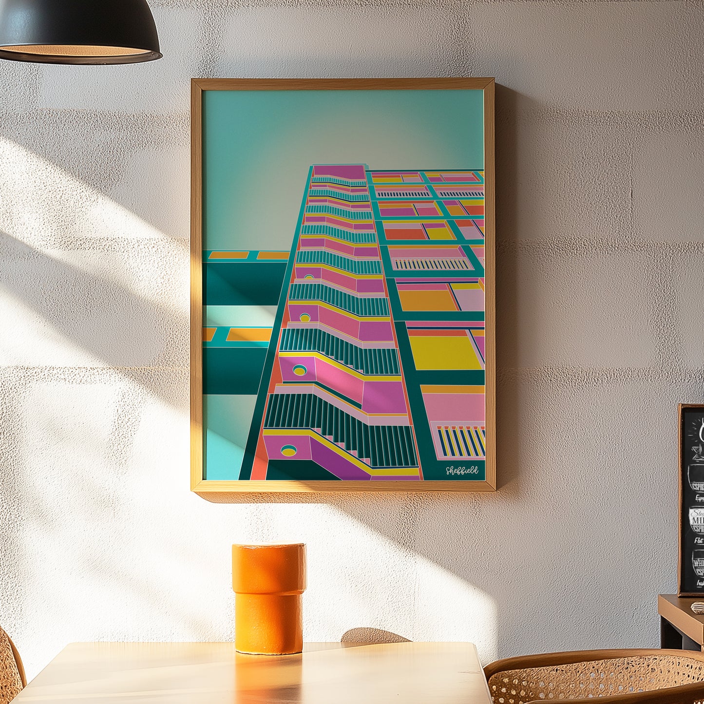 Park Hill Flats Sheffield Illustration Print
