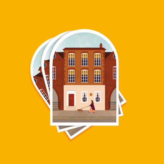 Walking in Belgravia Sticker